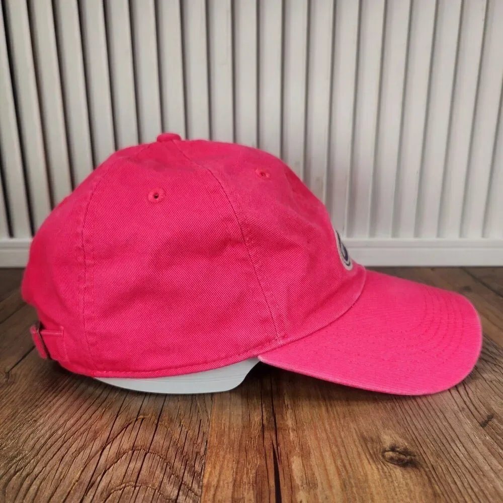 Life is Good Strapback Hat Cap Pink Canvas Mom Outdoors Gardening Hiking Camping